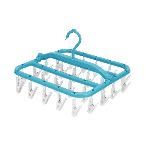LEC Super W-432 Small Storage Drying Hanger with 26 Pinch