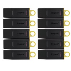 PSA COMPUTO Y PAPELERIA Kit 10 Piezas de Memoria USB 128GB Exodia 3.2 (DTX/128GB) Dispositivo Flash USB con Tapa Protectora, Almacenamiento Oficina/Hogar