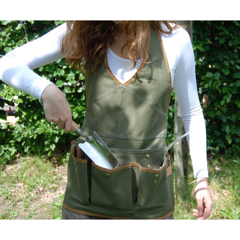 Esschert Design unisex adult gardening aprons, Olive Green, One Size