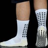 FLSHMCEN 4 Pairs Men's Soccer Socks with Grip, Non Slip
