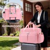 AMOIGEE Full-Open Sewing Machine Case with Wheels, Large Rolling Sewing