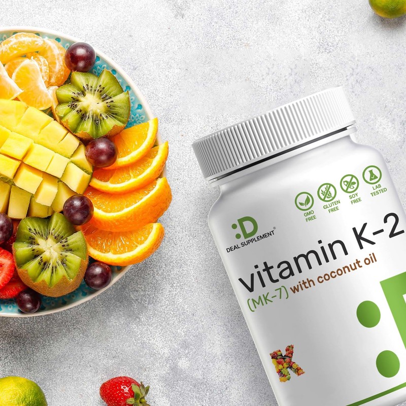 DEAL SUPPLEMENT Vitamin K2 MK-7 200mcg Per Serving, 240 Coconut
