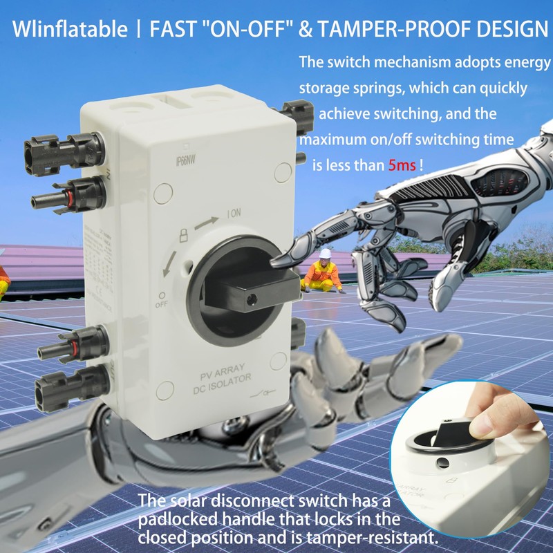 IP66 Waterproof Solar PV DC Quick Disconnect Switch, PV Solar