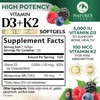 Vitamin D3 K2 Supplement | 5000 IU Vitamin D3 &