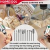 10PCS Wood Carving Drill Bits Set, HOMEIDOL 1/8" Shank Wood
