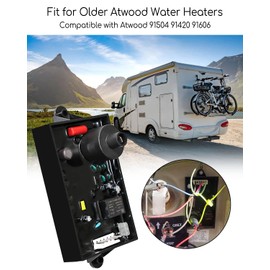 91504 RV Water Heater Circuit Board Ignition Control Kit with Electrode Fit for Atwood 91504, 91420, 91606