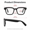 Tulbeys Camera Glasses with AI Smart Features and Open-Ear Audio