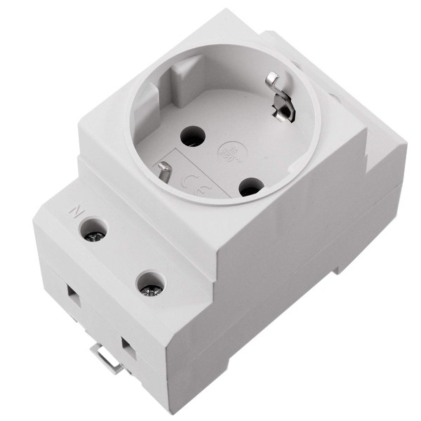 Schuko Socket 230 V 16 A for DIN Rail Mounting