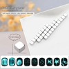 JERCLITY 27 Pieces Cat Eye Magnet for Nails Square Powerful