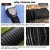 plusgutter 4 Pack Rain Gutter Downspout Extensions Flexible, Drain Downspout