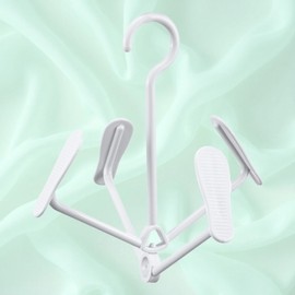 Indoor Hanging Swivel Shoe Rack for Studio Apartments & Dorms Hook 8ea