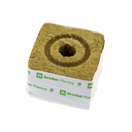 Rockwool Badge Grodan Sowing Cube Block Seedling Raising Agricultural Materials 4 pcs / 암면배지 그로단 파종 큐브 블럭 묘목키우기 농자재 4개