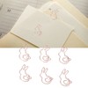 160Pcs Kids Paper Clips Bunny Style Smoothing Strong Metal Exquisite