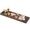 Hanobe Bathtub Tray Bath Caddy: Wood Tub Trays Table Extra