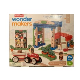 Fisher-Price Wonder Makers Design System Build Around Town Building and Track