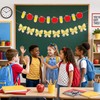 Back to School Decorations, Pencil Apple Bow Banner Garland NO