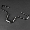 3pcs Carbon Fiber Texture Steering Wheel Decoration Molding Trim Fit