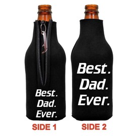 Funny Guy Mugs Best Dad Ever Collapsible Neoprene Bottle Coolie - Drink Cooler