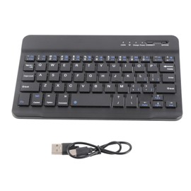 Mini Bluetooth Keyboard Black Mini 7‑Inch Portable 59‑Key Computer Accessories HB030B