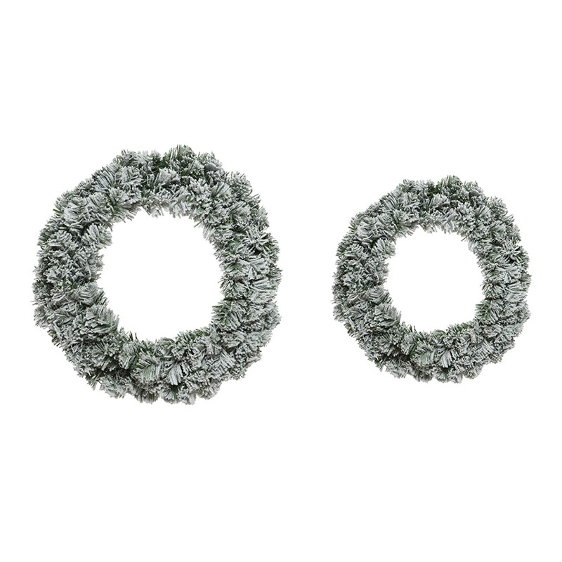 Kaemingk Everlands Snowy Imperial Artificial Christmas Wreath 35cm