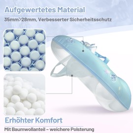 Baby Swimming Ring with UPF 50+ Removable Sun Canopy, Blue Inflatable Swimming Hoop Baby, Inflatable Swimming Trainer with Safety Seat for 6 Months to 10 Months Children, Toddlers, L