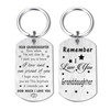 Resdink Granddaughter Keychain Gifts - to My Dear Granddaughter, I