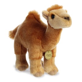 Aurora® Realistic Miyoni® Dromedary Camel Stuffed Animal - Lifelike Detail - Cherished Companionship - Brown 11 Inches