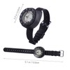 Kisangel 1pc Compass Watch Strap Portable Camping Compass for Outdoor