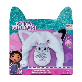 Kokomo Studio Ltd Gabby's Dollhouse Children's Headband & Detangler Gift Set - Detangle Brush and Beauty Headband with Ears - Children's Gift
