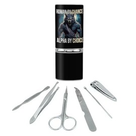 GRAPHICS & MORE Werewolf Alpha Stainless Steel Manicure Pedicure Grooming Beauty Care Travel Kit