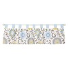 Trend Lab Waverly Baby Pom Pom Spa Window Valance, Blue/Cream/Green/Gray