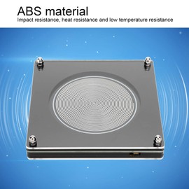 Walfront Generador de Ondas de 7.83HZ, Generador de Resonancias Schumann, Resonador de Audio de Frecuencia Ultrabaja ABS para Ayudar a Dormir ABS Plateado
