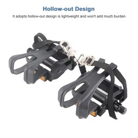 Road Bike Nylon Toe Clips Straps Pedals, Easy Install Bike Accessories for Fitness Enthusiasts