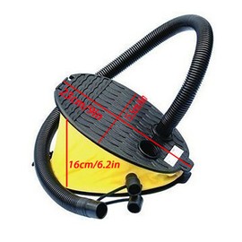 Large Bellows Stomp On Air Pump, Large Capacity Rapid Inflation Foot Step, Float Boat, Air Mattress Bed, Beach Ball,Inflatable Sofa,Inflatable Bathtub, Swimming Ring (Yellow)