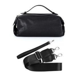 Whatna 2712 Antique Textured Tanned Cowhide Leather Second Bag, Men's 3-Way Crossbody Chest Bag, Handbag, Clutch, Shoulder Bag, Small, Shoulder Strap Included, Book, Leather, Wedding Bag, Business,