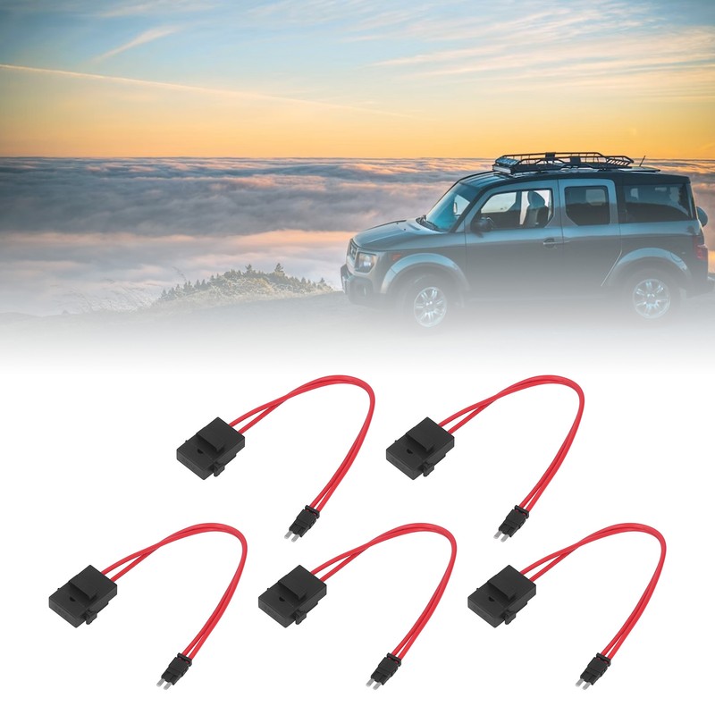 5Pcs Car Fuse Holder Connector Mini Heavy Duty Wire Extension