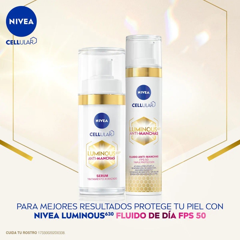 Serum Fluido Nivea Cellular Luminous 630 Antimanchas