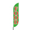 Food Sign feather flag Pole Mount for Outdoor by Mavis