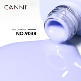 CANNI CANNI Lavender Purple Gel Nail Polish, 1Pcs Pastel Purple Gel Polish Light Purple Color Nail Polish Gel High Gloss Soak Off U V Gel Nail French Nail Manicure Salon DIY
