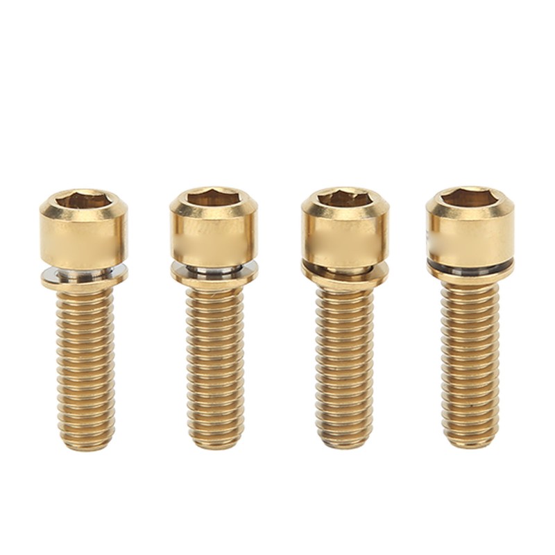 Bike Stem Bolts Screw M6 20mm Accurate Thread Rustproof Reliable