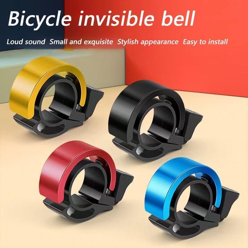 LimCryspp 4 Pcs Innovative Aluminum Design Bike Ringer Loud Sound