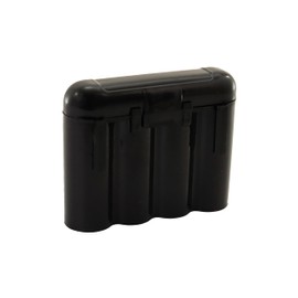Powertron Batteries 4 Pack AA/AAA / CR123A Black Battery Holder Storage Cases