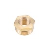 sourcing map Brass Threaded Pipe Fitting G1/2 Male X G1/4