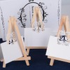 DEOMOR Pack of 20 Mini Easel Wooden Photo Holders Card