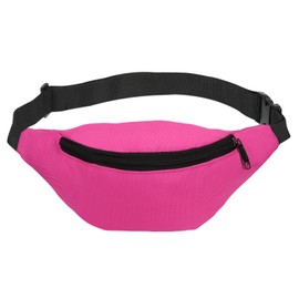 PATIKIL 80s Fanny Pack for Women, Adjustable Waist Bag 90s Fanny Pack for Party, Running, Pink