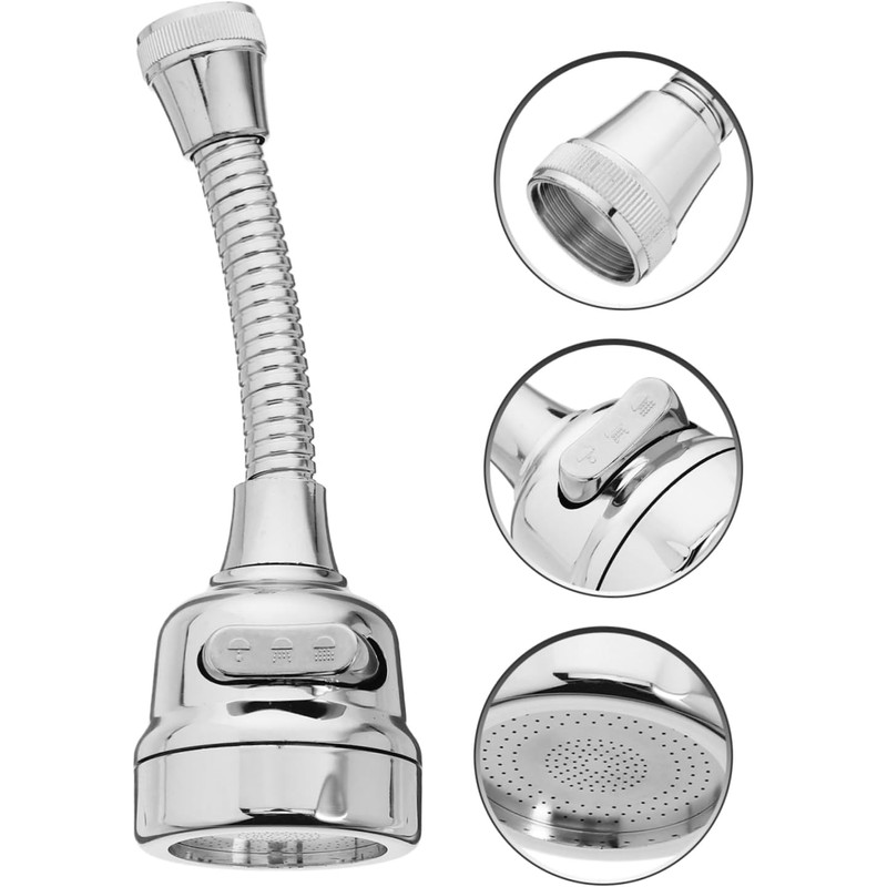 Extensor de Grifo de Cocina Giratorio 360° de ABS y