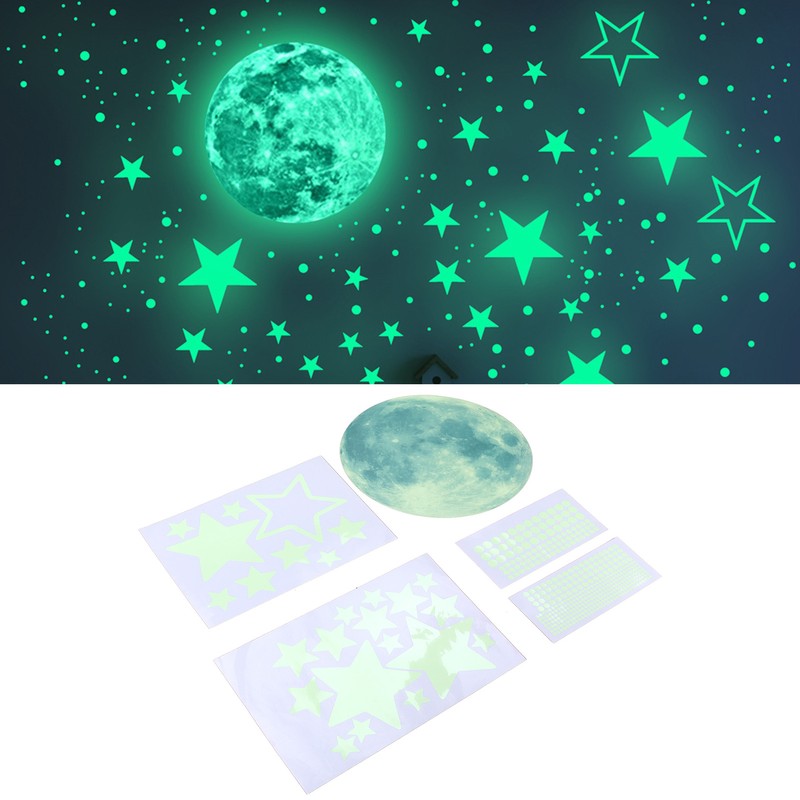 PVC Self Adhesive Wall Sticker Luminous Fluorescent Wall Decals for