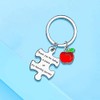 MADHAHEFU Teacher Keychains for women men teacher Thank You Gifts