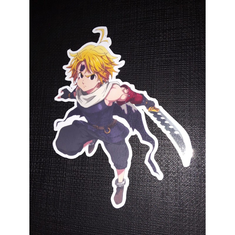 Meliodas from Seven Deadly Sins Glossy Sticker Anime Walls, Appliances,