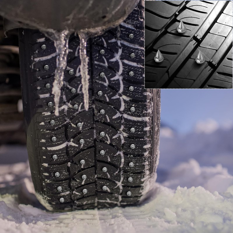 Shimeyao 100 Pcs 27 mm Tungsten Carbide Screw Tire Studs